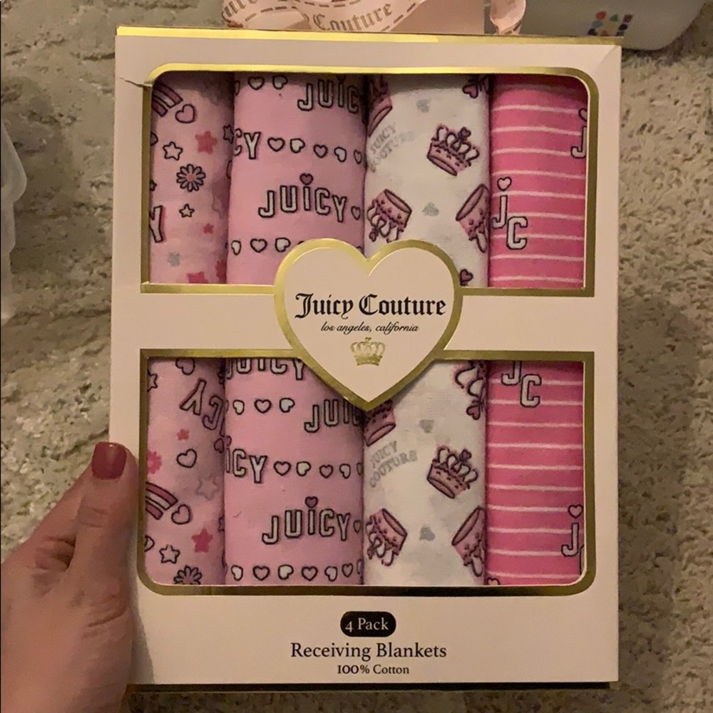 Juicy Couture swaddle blankets!